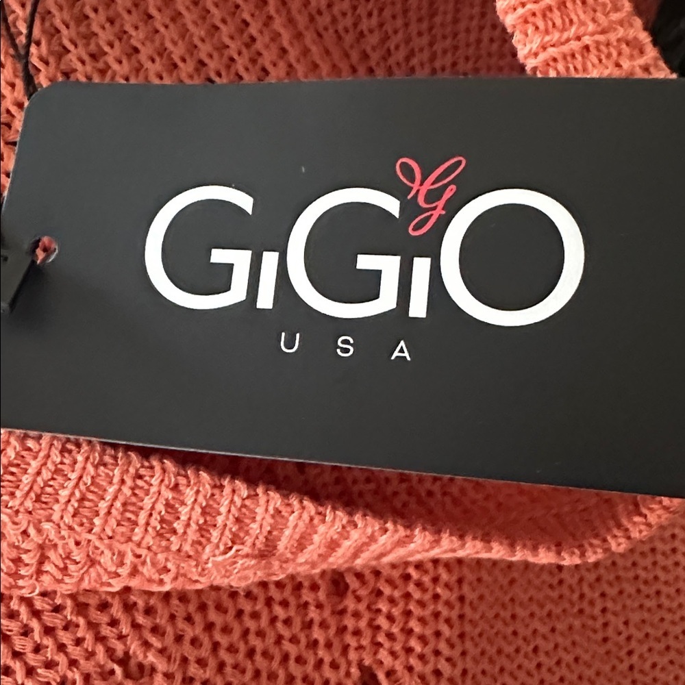 Gigio Coral Knit Tank Midi Dress - Picture 2 of 4